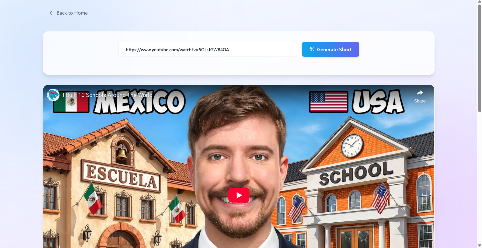Step 01: Paste any YouTube link